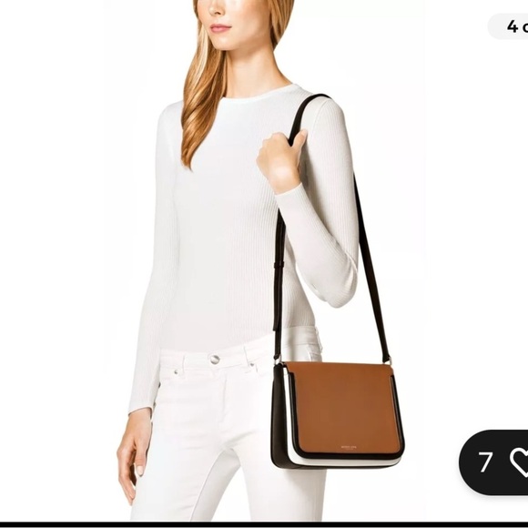 Michael Kors Collection Bag Shoulder Bag Tenby Messenger Blue Black White - Picture 11 of 11